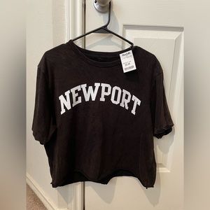 Cropped graphic T-shirt